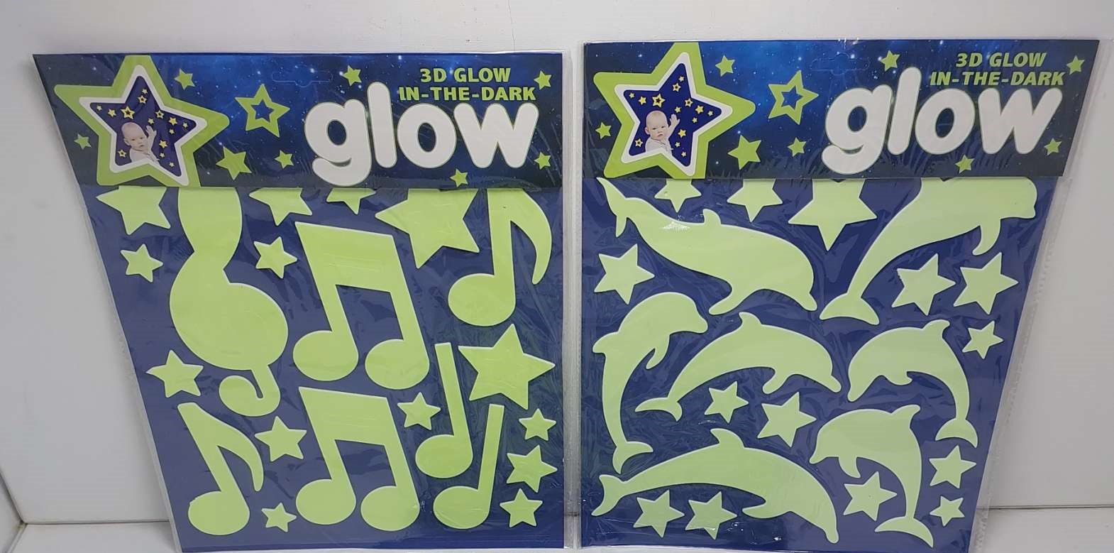 3D Glow-in-the-dark Sticker pack