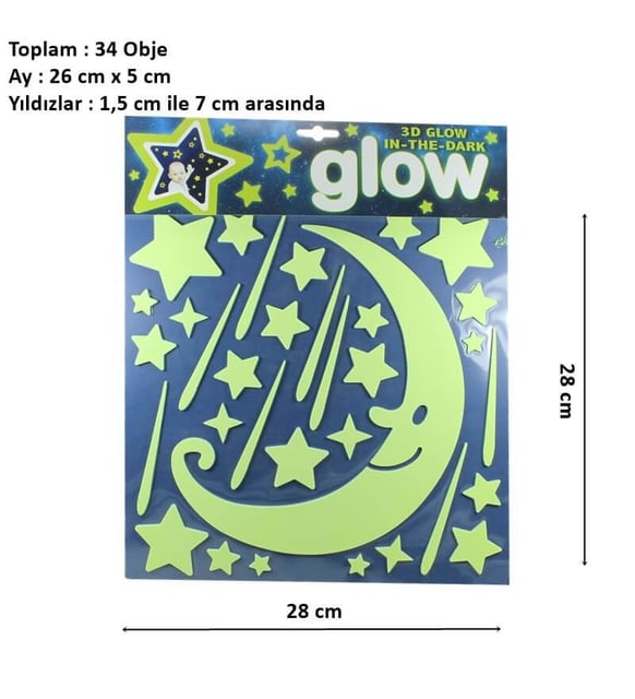 3D Glow-in-the-dark Sticker pack 2