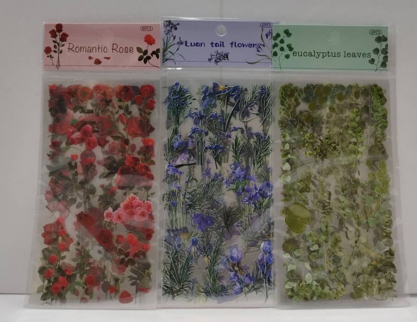Botanical Retro Flower Series Sticker Sheets- Single 2