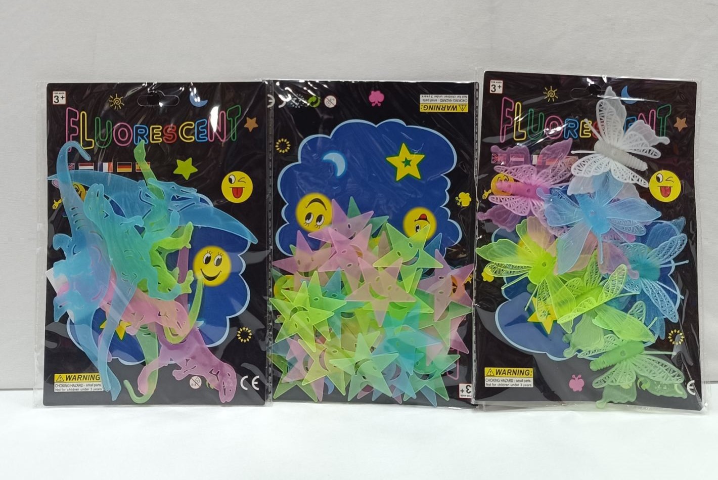 Florescent brand Glow-In-The-Dark Luminous Wall Sticker Set - Single
