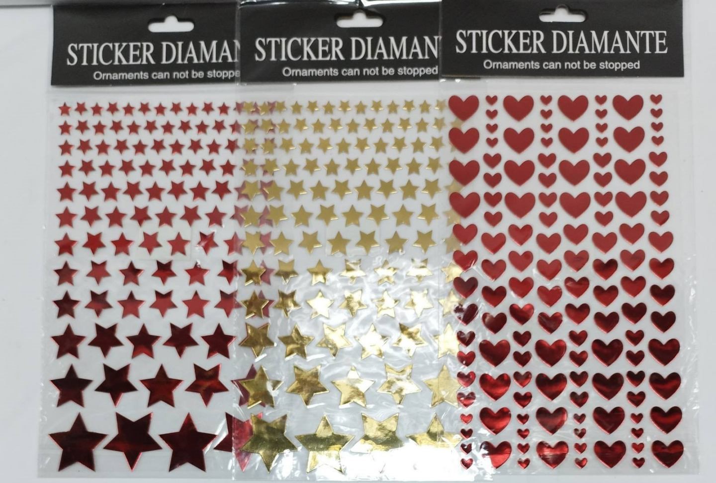 Sticker Diamante Sticker Sheets - Pack of 12 2