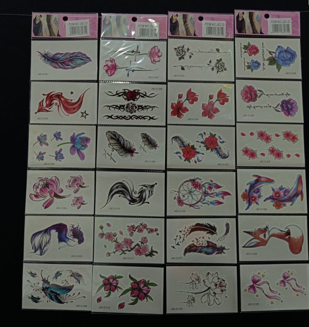 JSC-D Temporary Tattoo - Pack of 12 2