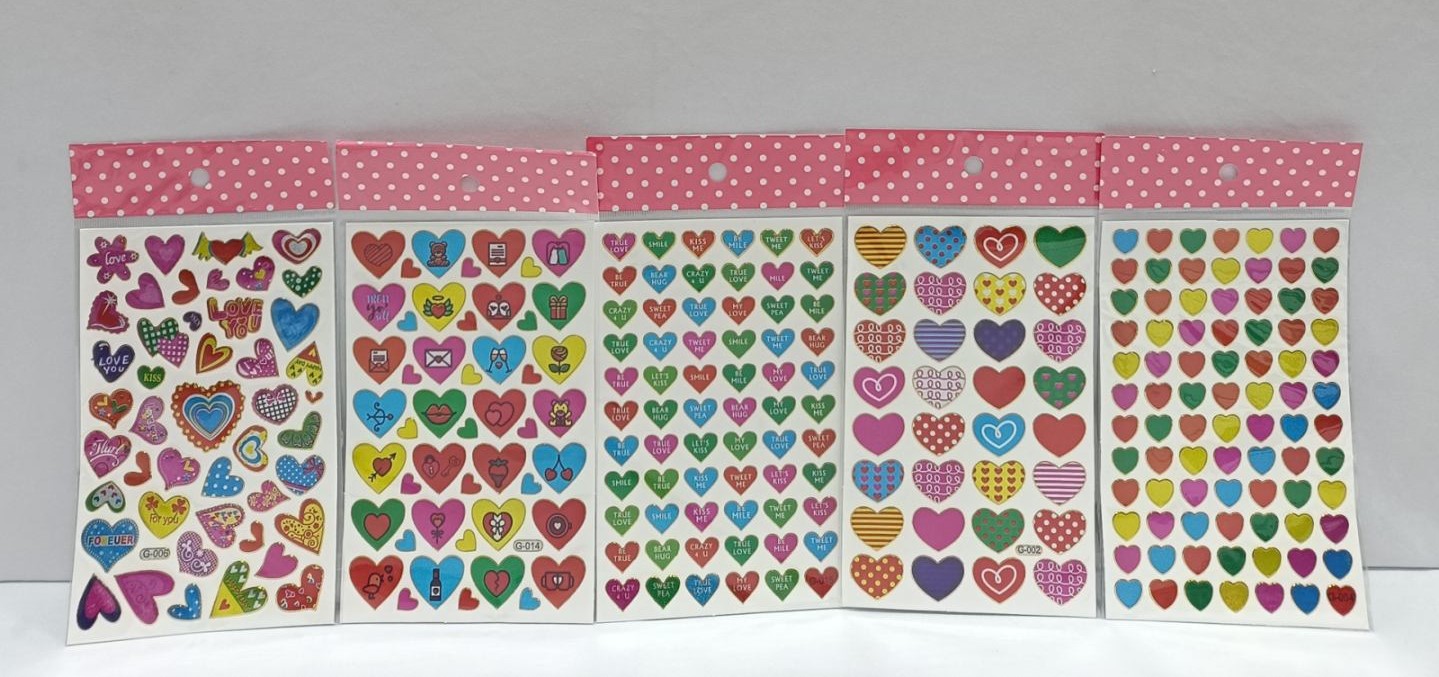 Multi-colored Sticker sheets - Single