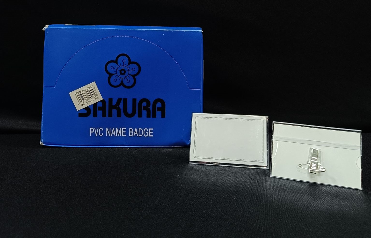 Sakura brand PVC name badge set